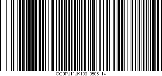 Código de barras (EAN, GTIN, SKU, ISBN): 'CG9PJ11JK130/0585_14'