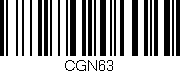 Código de barras (EAN, GTIN, SKU, ISBN): 'CGN63'