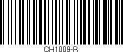 Código de barras (EAN, GTIN, SKU, ISBN): 'CH1009-R'