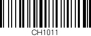 Código de barras (EAN, GTIN, SKU, ISBN): 'CH1011'