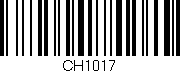 Código de barras (EAN, GTIN, SKU, ISBN): 'CH1017'