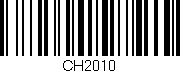 Código de barras (EAN, GTIN, SKU, ISBN): 'CH2010'