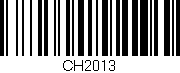 Código de barras (EAN, GTIN, SKU, ISBN): 'CH2013'
