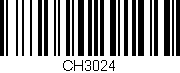 Código de barras (EAN, GTIN, SKU, ISBN): 'CH3024'
