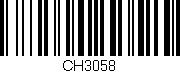 Código de barras (EAN, GTIN, SKU, ISBN): 'CH3058'