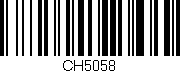 Código de barras (EAN, GTIN, SKU, ISBN): 'CH5058'