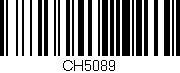 Código de barras (EAN, GTIN, SKU, ISBN): 'CH5089'