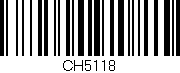 Código de barras (EAN, GTIN, SKU, ISBN): 'CH5118'