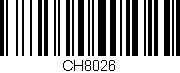 Código de barras (EAN, GTIN, SKU, ISBN): 'CH8026'