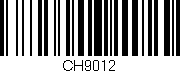 Código de barras (EAN, GTIN, SKU, ISBN): 'CH9012'