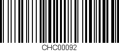 Código de barras (EAN, GTIN, SKU, ISBN): 'CHC00092'