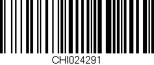 Código de barras (EAN, GTIN, SKU, ISBN): 'CHI024291'