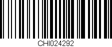 Código de barras (EAN, GTIN, SKU, ISBN): 'CHI024292'