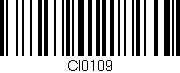 Código de barras (EAN, GTIN, SKU, ISBN): 'CI0109'
