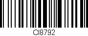 Código de barras (EAN, GTIN, SKU, ISBN): 'CI8792'