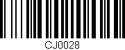 Código de barras (EAN, GTIN, SKU, ISBN): 'CJ0028'