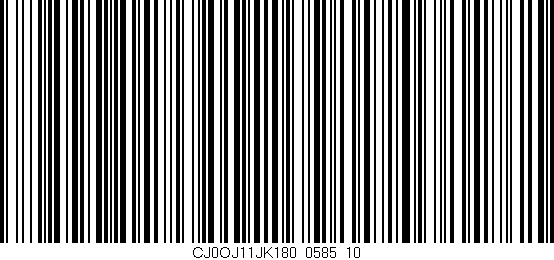 Código de barras (EAN, GTIN, SKU, ISBN): 'CJ0OJ11JK180/0585_10'