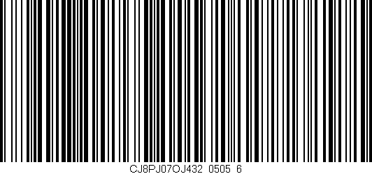 Código de barras (EAN, GTIN, SKU, ISBN): 'CJ8PJ07OJ432/0505_6'