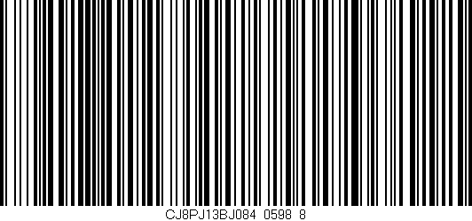 Código de barras (EAN, GTIN, SKU, ISBN): 'CJ8PJ13BJ084/0598_8'