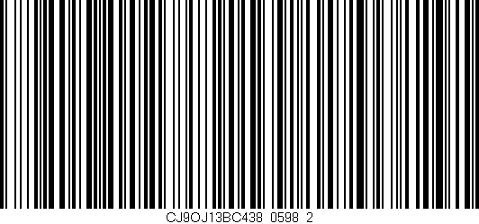 Código de barras (EAN, GTIN, SKU, ISBN): 'CJ9OJ13BC438/0598_2'