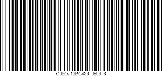 Código de barras (EAN, GTIN, SKU, ISBN): 'CJ9OJ13BC438/0598_6'