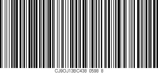 Código de barras (EAN, GTIN, SKU, ISBN): 'CJ9OJ13BC438/0598_8'