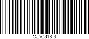 Código de barras (EAN, GTIN, SKU, ISBN): 'CJAC316-3'