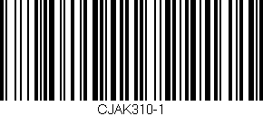 Código de barras (EAN, GTIN, SKU, ISBN): 'CJAK310-1'