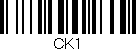 Código de barras (EAN, GTIN, SKU, ISBN): 'CK1'