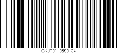 Código de barras (EAN, GTIN, SKU, ISBN): 'CKJF01/0598_34'