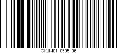 Código de barras (EAN, GTIN, SKU, ISBN): 'CKJM01/0585_36'