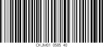 Código de barras (EAN, GTIN, SKU, ISBN): 'CKJM01/0585_40'