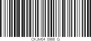 Código de barras (EAN, GTIN, SKU, ISBN): 'CKJM04/0966_G'