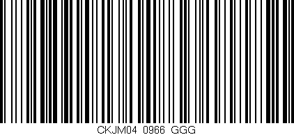 Código de barras (EAN, GTIN, SKU, ISBN): 'CKJM04/0966_GGG'