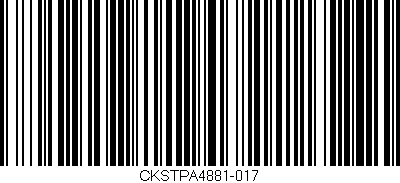 Código de barras (EAN, GTIN, SKU, ISBN): 'CKSTPA4881-017'