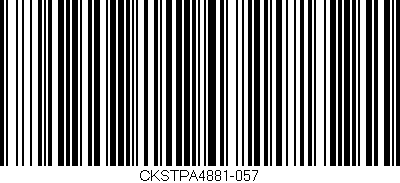 Código de barras (EAN, GTIN, SKU, ISBN): 'CKSTPA4881-057'