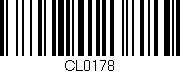 Código de barras (EAN, GTIN, SKU, ISBN): 'CL0178'