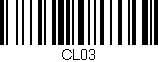 Código de barras (EAN, GTIN, SKU, ISBN): 'CL03'