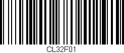 Código de barras (EAN, GTIN, SKU, ISBN): 'CL32F01'