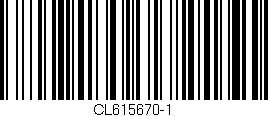 Código de barras (EAN, GTIN, SKU, ISBN): 'CL615670-1'