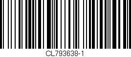 Código de barras (EAN, GTIN, SKU, ISBN): 'CL793638-1'