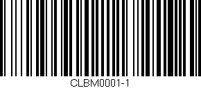 Código de barras (EAN, GTIN, SKU, ISBN): 'CLBM0001-1'