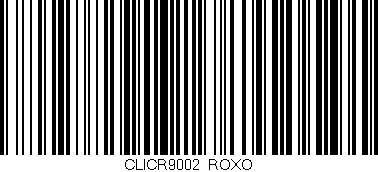 Código de barras (EAN, GTIN, SKU, ISBN): 'CLICR9002/ROXO'