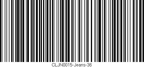 Código de barras (EAN, GTIN, SKU, ISBN): 'CLJN0015-Jeans-36'