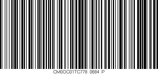 Código de barras (EAN, GTIN, SKU, ISBN): 'CM0OC01TC778/0684_P'