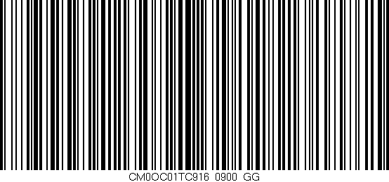 Código de barras (EAN, GTIN, SKU, ISBN): 'CM0OC01TC916/0900_GG'