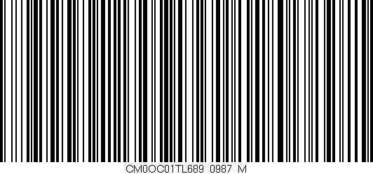 Código de barras (EAN, GTIN, SKU, ISBN): 'CM0OC01TL689/0987_M'
