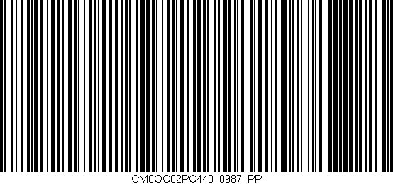 Código de barras (EAN, GTIN, SKU, ISBN): 'CM0OC02PC440/0987_PP'