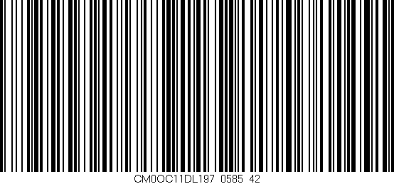Código de barras (EAN, GTIN, SKU, ISBN): 'CM0OC11DL197/0585_42'