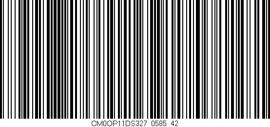 Código de barras (EAN, GTIN, SKU, ISBN): 'CM0OP11DS327/0585_42'
